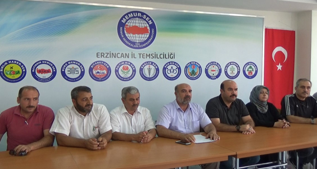 Erzincan’da toplu sözleşme sürecine ilişkin basın açıklaması yapıldı