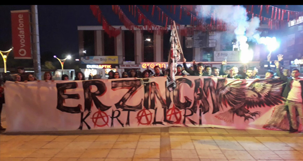 Erzincan’da, Beşiktaş taraftarı galibiyeti coşkuyla kutladı