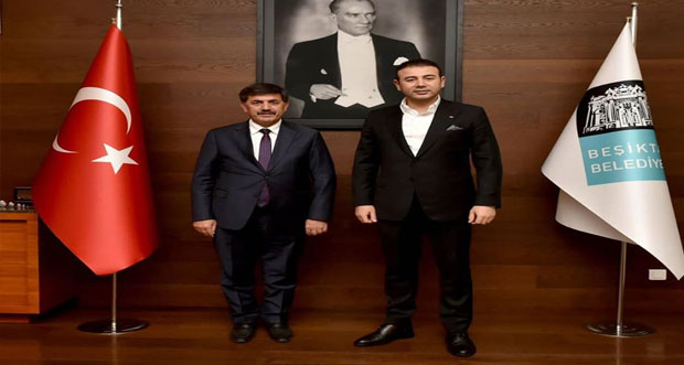 Erzincan Belediye Başkanı Bekir Aksun ,Hemşehrimiz olan İstanbul Beşiktaş Belediye Başkanı Rıza Akpolat’ı  ziyaret etti