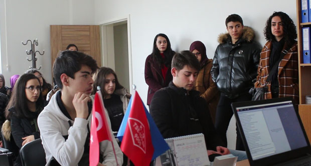 Erzincan Final Akademi Anadolu Lisesi 10. sınıf öğrencileri İtfaiye Müdürlüğüne ziyarette bulundular