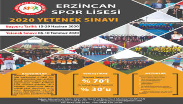 Erzincan Spor Lisesi yeni kayıtlarına başladı