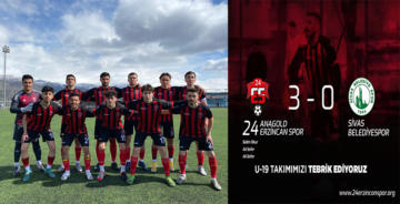 ERZİNCANSPOR TFF U19 BÖLGESEL GELİŞİM LİGİNDE 2. SIRADA