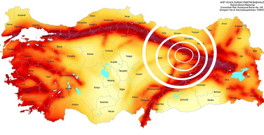 ERZİNCAN’DA 1 SAAT ARAYLA 2 DEPREM