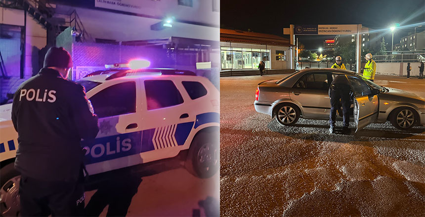 YURT ÖNLERİNDE KONTROLLER DEVAM EDİYOR