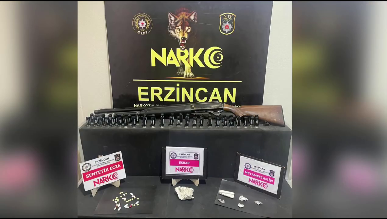 ERZİNCAN EMNİYETİ UYUŞTURUCUYA TAVİZ VERMİYOR