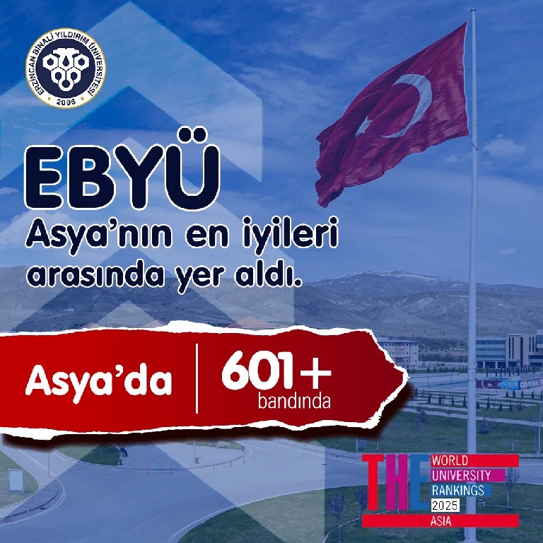 EBYÜ, EN İYİ ASYA ÜNİVERSİTELERİ ARASINDA YER ALDI
