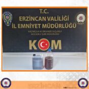 ERZİNCAN’DA KAÇAK İÇKİ OPERASYONU