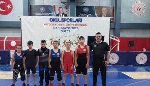 ERZİNCAN’IN MİNİK PEHLİVANLARI DÜZCE’DE
