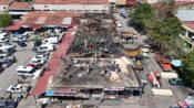 YANGIN SONRASI ÇALIŞMALAR BAŞLADI
