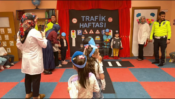 TERCAN’DA MİNİKLERE TRAFİK EĞİTİMİ VERİLDİ