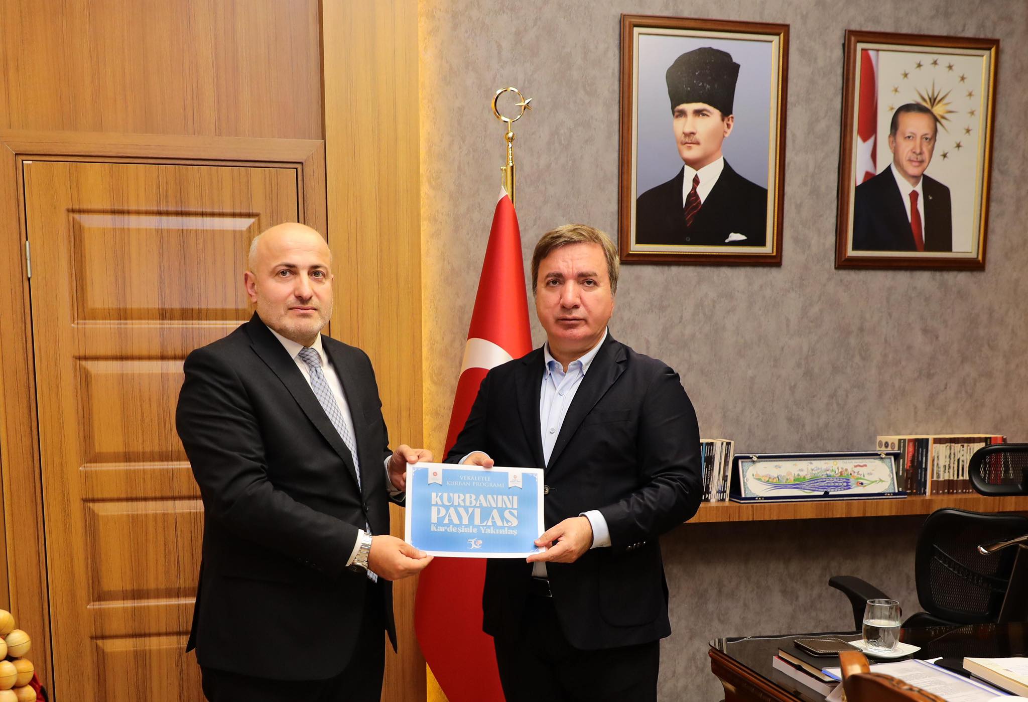 VALİ AYDOĞDU’DAN TÜRKİYE DİYANET VAKFI’NIN KURBAN ORGANİZASYONUNA DESTEK