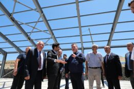 VALİ AYDOĞDU, REFAHİYE’DE ÇOK AMAÇLI SALON İNŞAATINI İNCELEDİ
