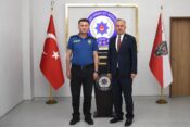 REKTÖR LEVENT’TEN ERZİNCAN İL EMNİYET MÜDÜRÜ BAYBABA’YA ZİYARET