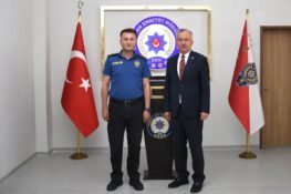 REKTÖR LEVENT’TEN ERZİNCAN İL EMNİYET MÜDÜRÜ BAYBABA’YA ZİYARET