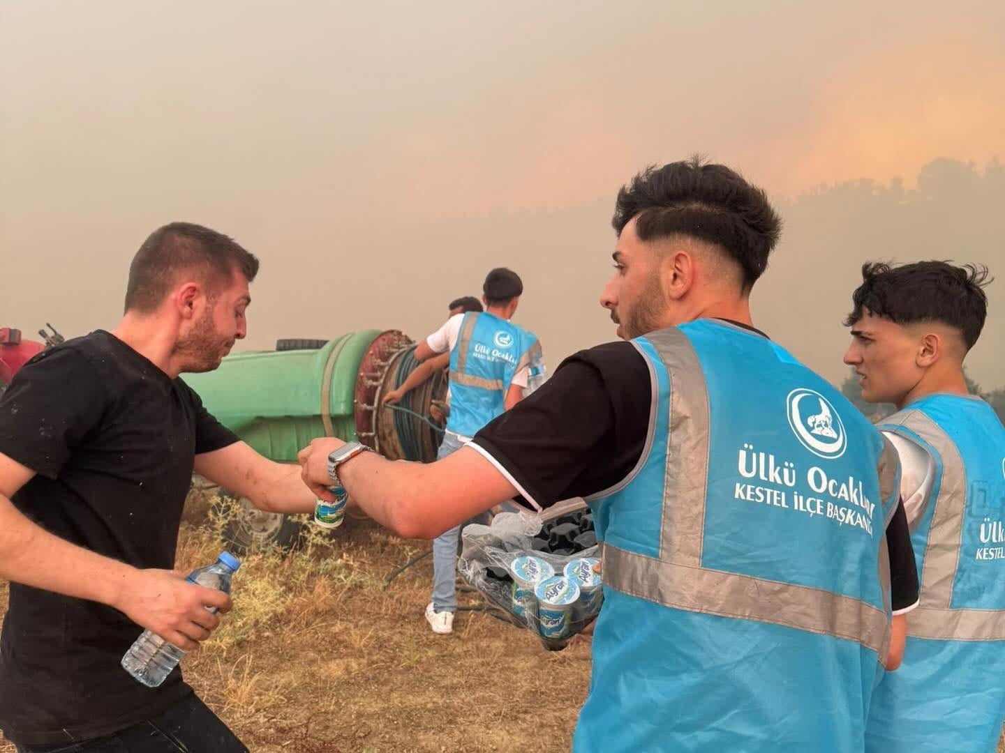 ÜLKÜ OCAKLARI, YANGIN FELAKETLERİNDE SAHADA