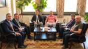 VAKIFLAR GENEL MÜDÜRÜ AKSU VE ADLİ YARGI YETKİLİLERİ BELEDİYE BAŞKANI AKSUN’U ZİYARET ETTİ
