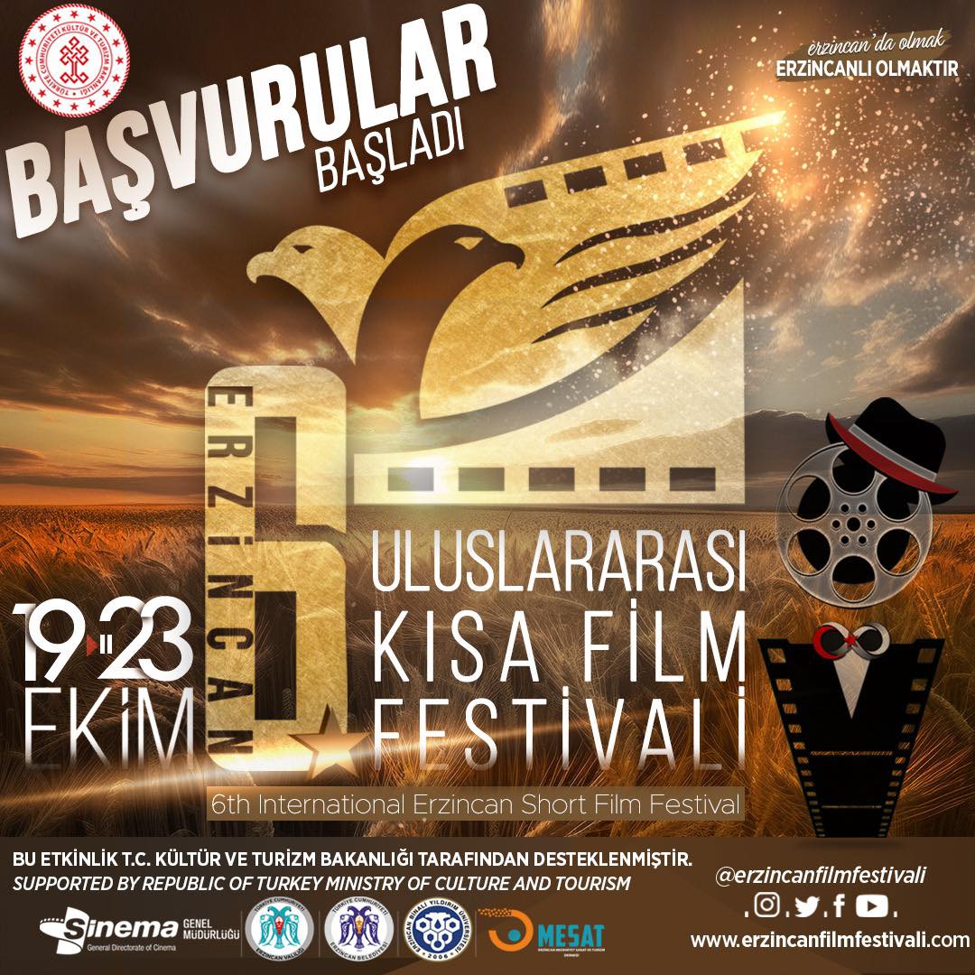 6. ULUSLARARASI ERZİNCAN KISA FİLM FESTİVALİ’NE BAŞVURULAR BAŞLADI