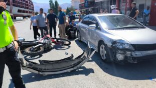ERZİNCAN’DA MOTOSİKLET KAZASI