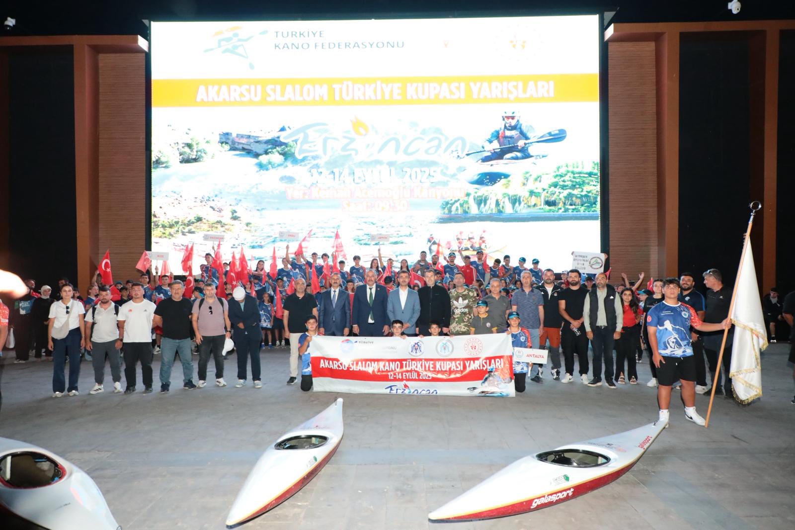 AKARSU SLALOM KUPASI ERZİNCAN’DA BAŞLADI