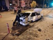 ASLANLI MAHALLESİ’NDE GECE YARISI TRAFİK KAZASI