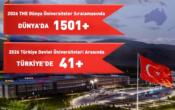 ERZİNCAN BİNALİ YILDIRIM ÜNİVERSİTESİ, TİMES HİGHER EDUCATİON 2026 DÜNYA SIRALAMASI’NDA YERİNİ ALDI