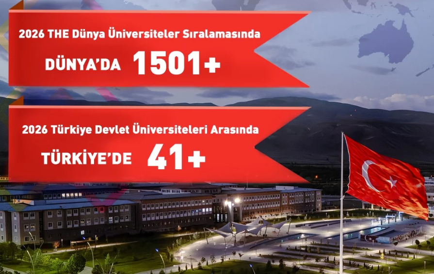 ERZİNCAN BİNALİ YILDIRIM ÜNİVERSİTESİ, TİMES HİGHER EDUCATİON 2026 DÜNYA SIRALAMASI’NDA YERİNİ ALDI