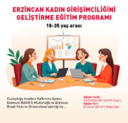 ERZİNCAN’DA KADINLARA YÖNELİK ÜCRETSİZ GİRİŞİMCİLİK EĞİTİMİ BAŞLIYOR