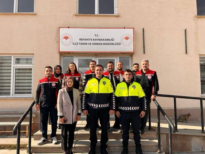 TRAFİK GÜVENLİĞİ KAPSAMINDA KURUM PERSONELİNE BİLGİLENDİRME YAPILDI