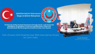 UDH ERZİNCAN ŞUBESİ’NDEN ŞEHİTLER İÇİN ANLAMLI MEVLİD PROGRAMI