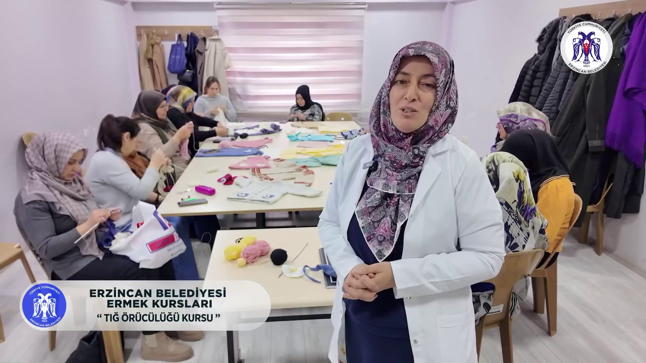 ERMEK’TE TIĞ ÖRÜCÜLÜĞÜ KURSU DEVAM EDİYOR