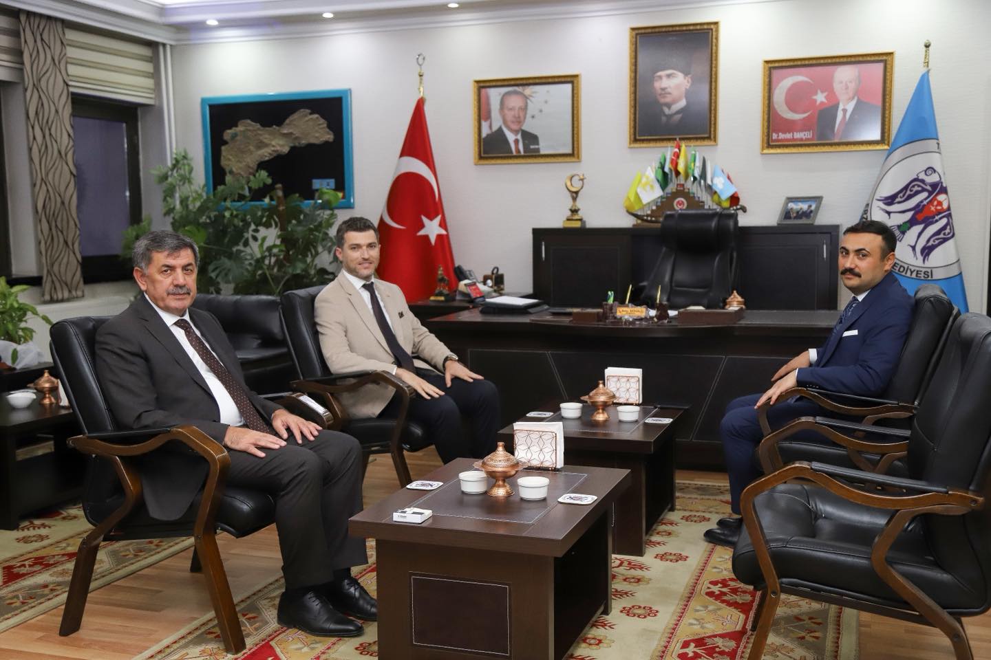 ERZİNCAN BELEDİYE BAŞKANI BEKİR AKSUN’A NEZAKET ZİYARETİ