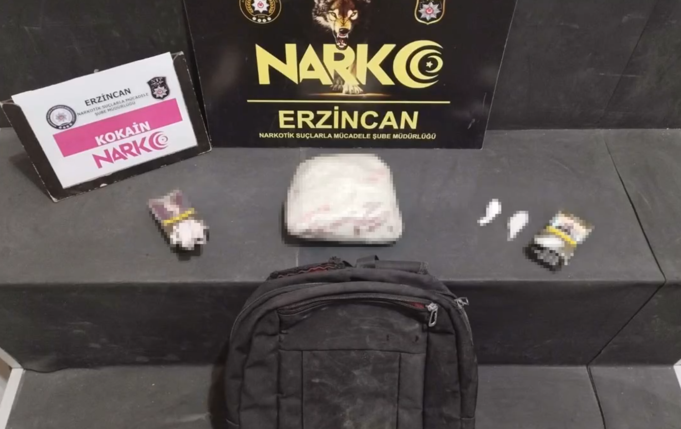 ERZİNCAN’DA UYUŞTURUCU OPERASYONU: 1 KİLO 51 GRAM KOKAİN ELE GEÇİRİLDİ