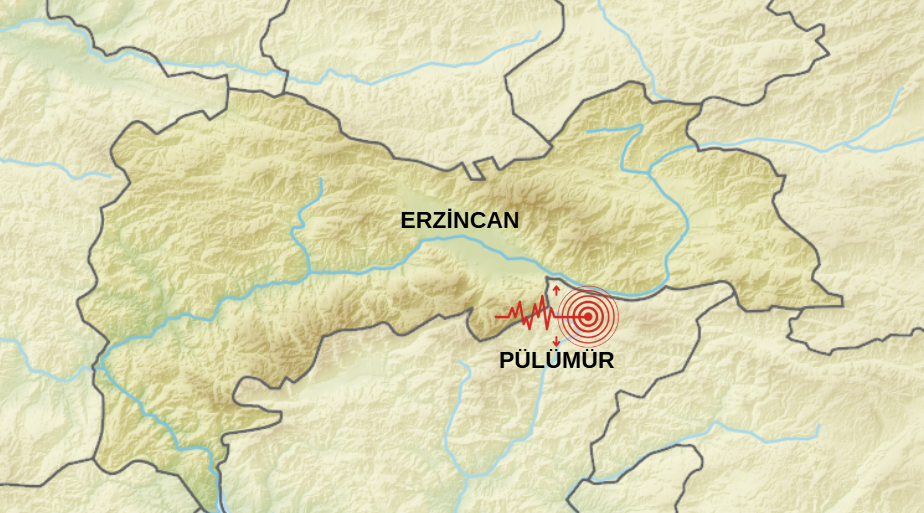 TUNCELİ PÜLÜMÜR’DE 4.1 BÜYÜKLÜĞÜNDE DEPREM: ERZİNCAN’DA DA HİSSEDİLDİ