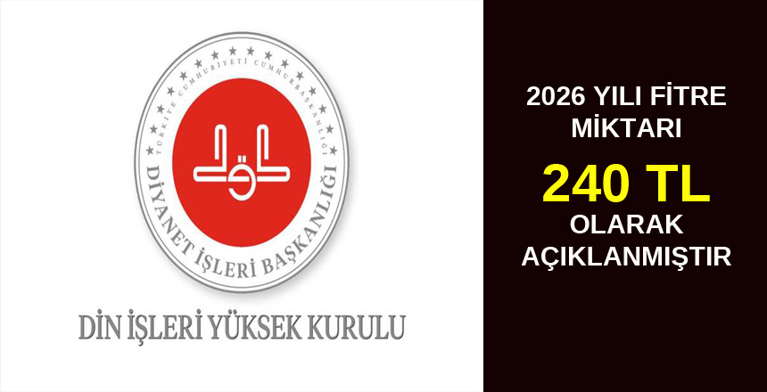 Din İşleri Yüksek Kurulu Fitre Miktarını Açıkladı