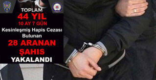 Erzincan’da Aranan 28 Şahıs Yakalandı