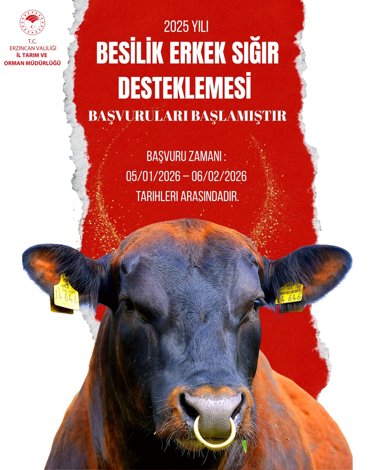 Erzincan’da Hayvan Yetiştiricilerine Müjde