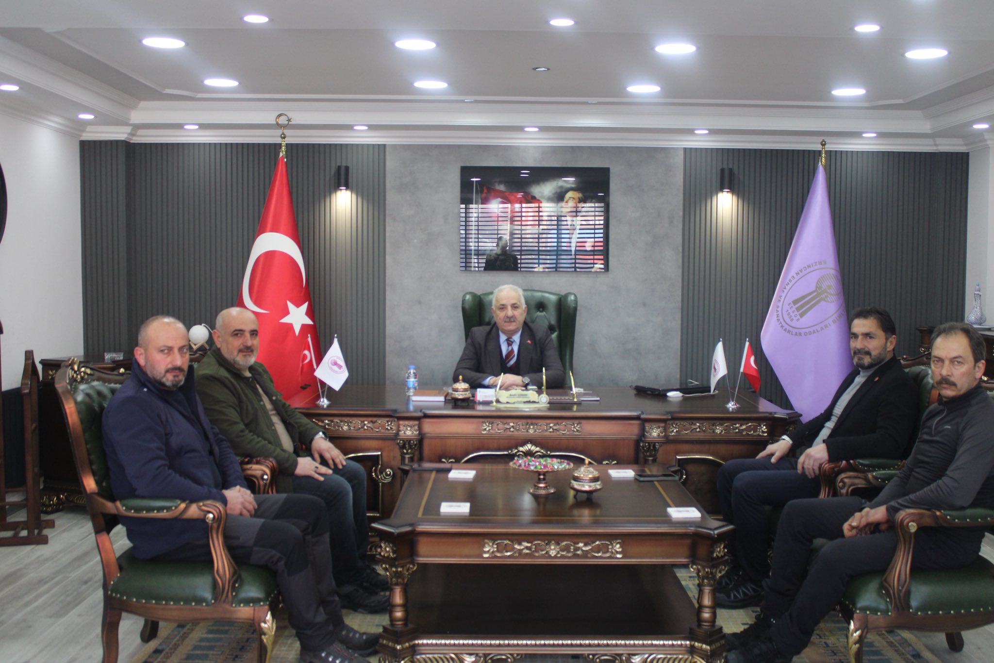 Mete KAYA ve Yönetiminden Birlik Başkanı Bedir LİMON’a Ziyaret