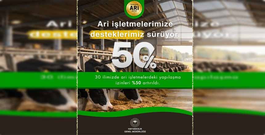 Türkiye’de Süt Hayvancılığına Güçlü Destek: 30 İlde Ari İşletmelere %50 Yapılaşma Artışı