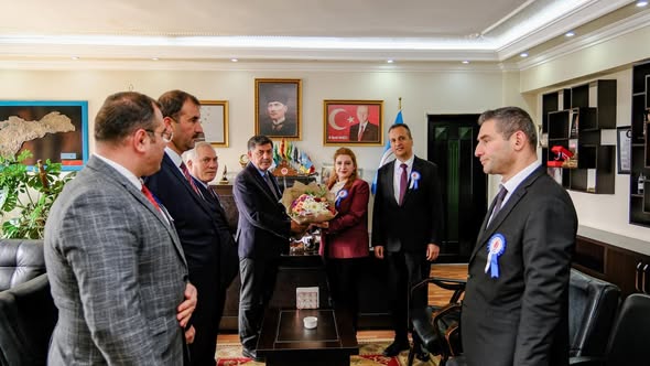 37. Vergi Haftası’nda Defterdarlıktan Başkan AKSUN’a Ziyaret