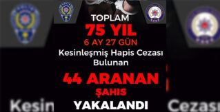 Erzincan’da Aranan Şahıslara Yönelik Kapsamlı Operasyon: 44 Kişi Yakalandı