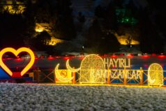 Ergan Dağı’nda Ramazan Işıkları Büyüledi