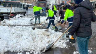 Erzincan’da Karla Mücadele Aralıksız Sürüyor