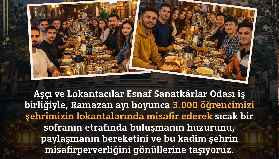 Erzincan’da Ramazan Dayanışması: 10 Bin Öğrenciye İftar Sofrası