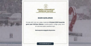 Erzincan’da Yoğun Kar Yağışı Nedeniyle Motokuryelere Trafik Yasağı