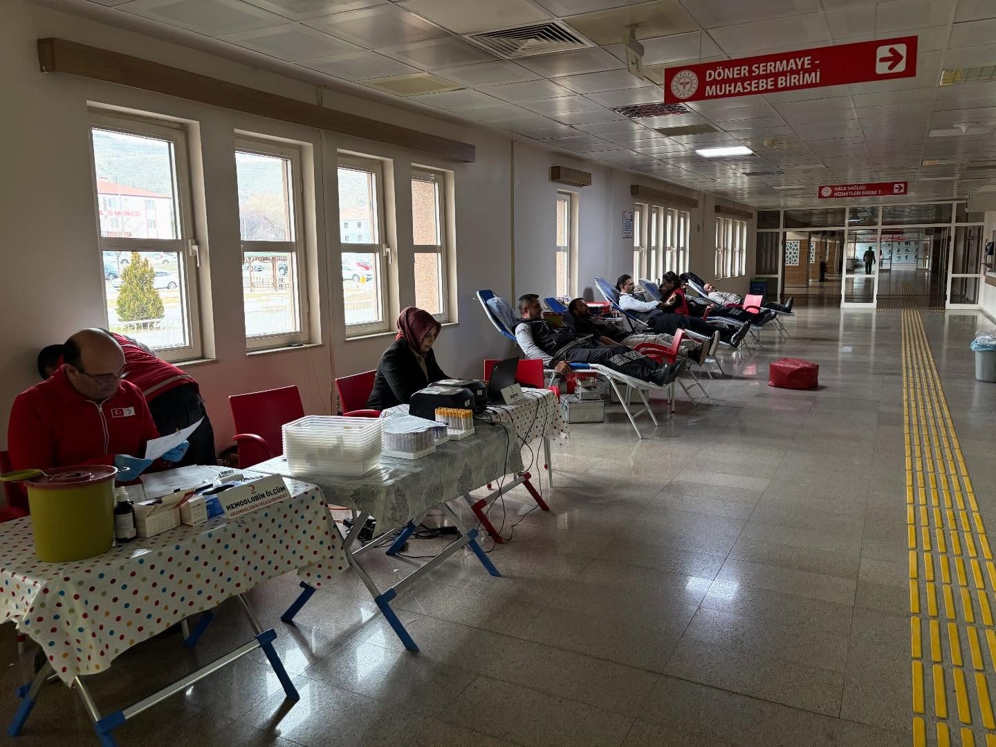 İl Sağlık Müdürlüğü Personelinden Kan Bağışı Kampanyasına Yoğun Destek