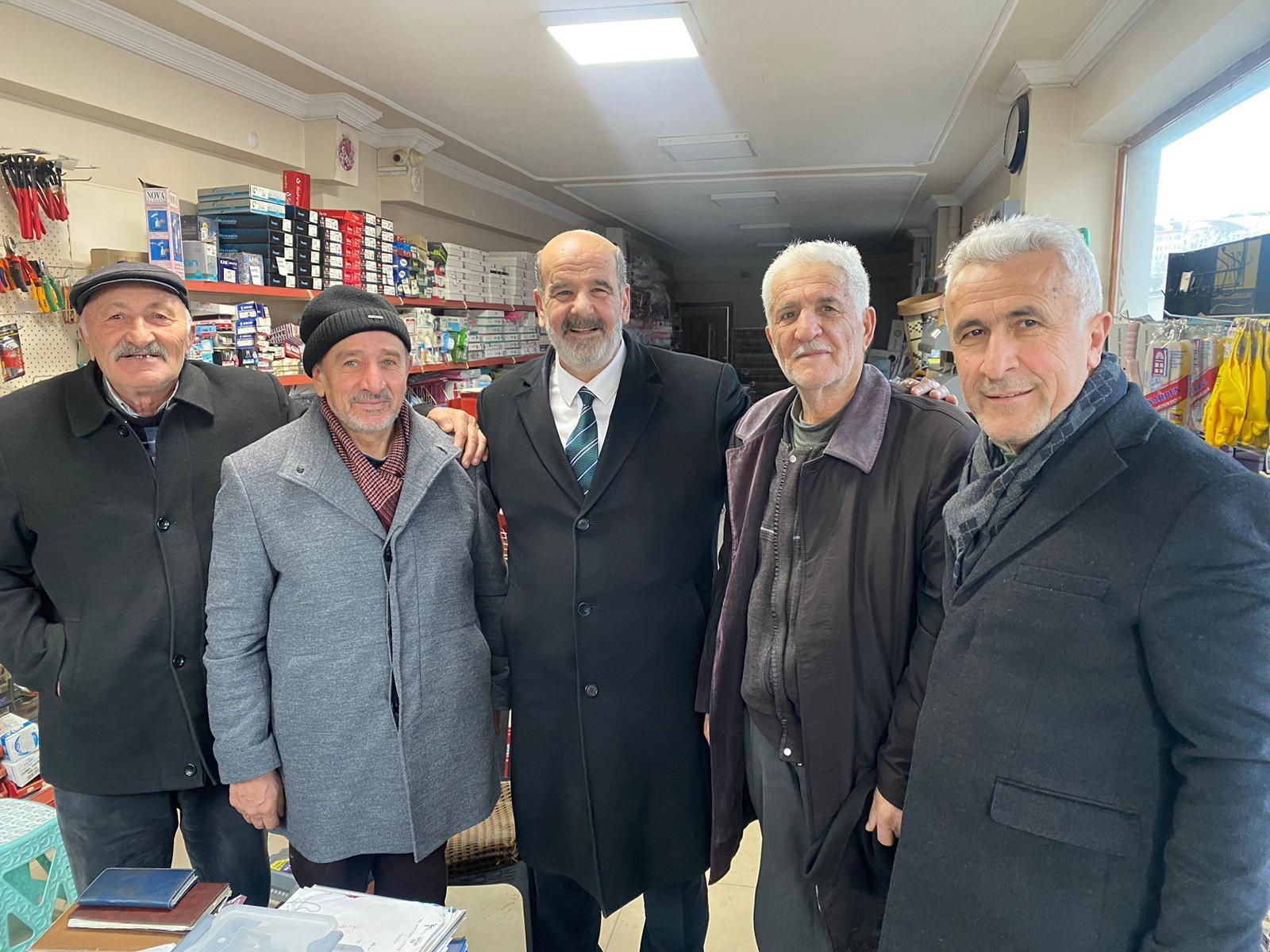 ETSO Başkan Adayı Süleyman TAN Refahiye’de Esnaf ve Vatandaşlarla Buluştu