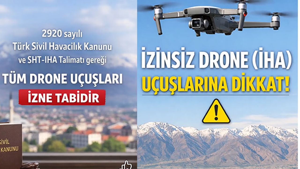 Erzincan Emniyeti’nden Drone Uçuşları İçin Uyarı
