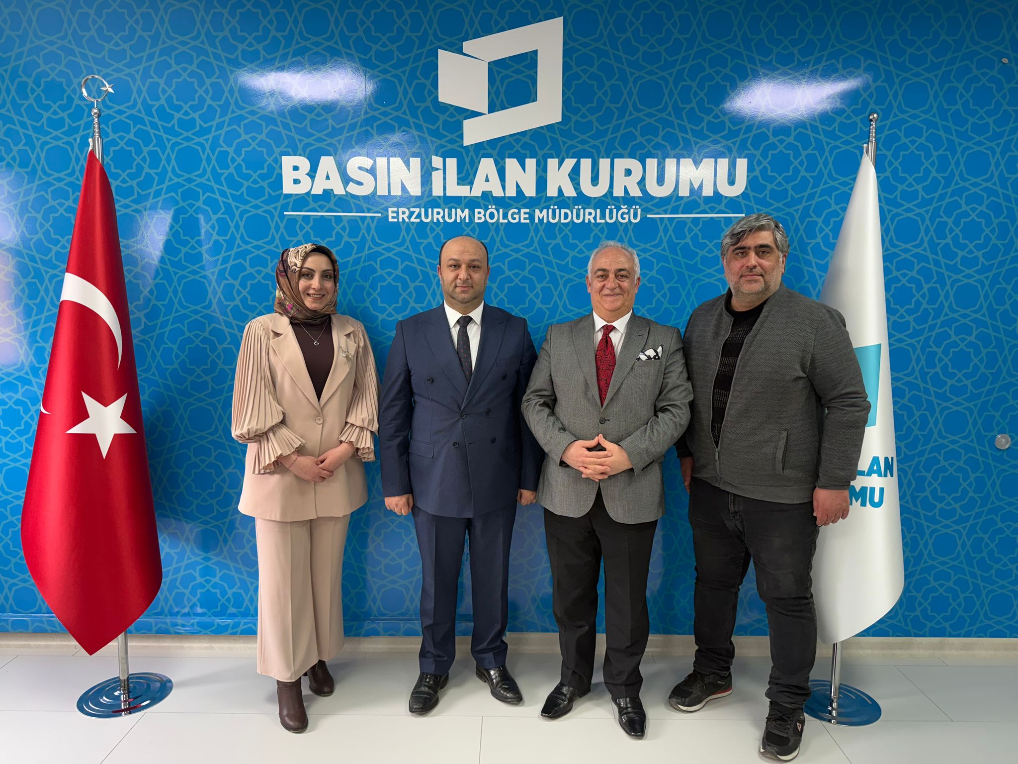 Erzincan Gazeteciler Cemiyeti’nden Erzurum Basın İlan Kurumu’na Ziyaret