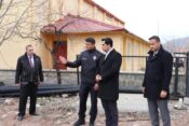 Kemah Kaymakamı TUTAY, İlçe Emniyet Amirliği İnşaat Alanını Ziyaret Etti