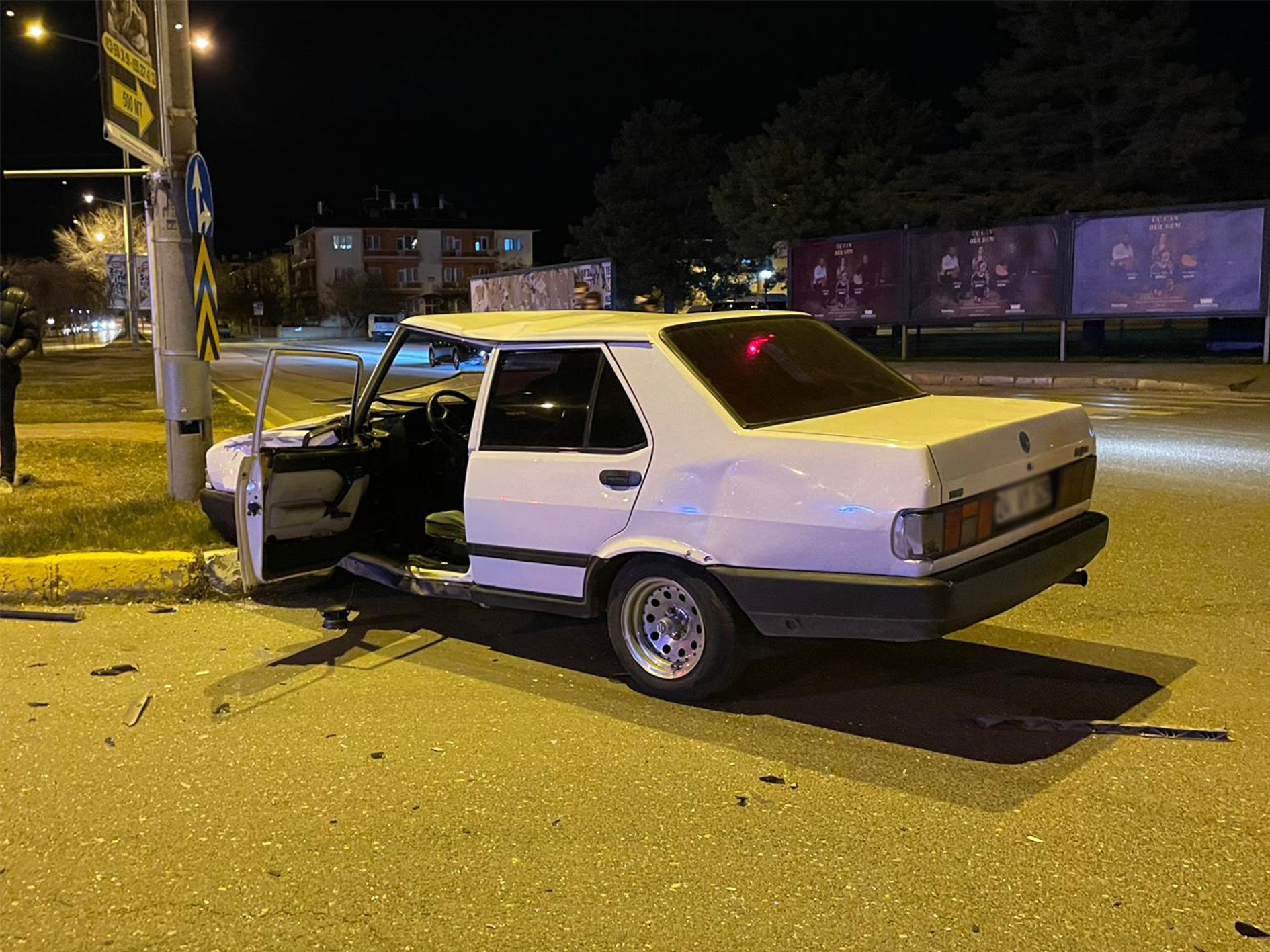 Erzincan’da Trafik Kazası: 2 Araç Çarpıştı, 1 Kişi Hafif Yaralandı
